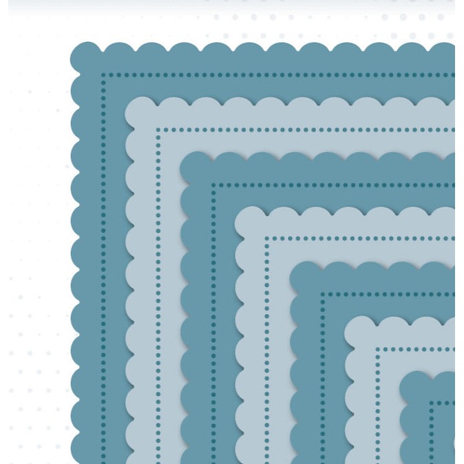 Jamie Rodgers Crafts Scallop Edge & Pierced Squares Dies - Image 2