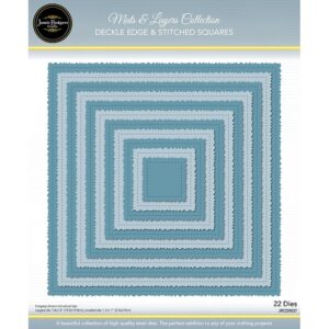 Jamie Rodgers Crafts Deckle Edge and Stitched Squares Dies