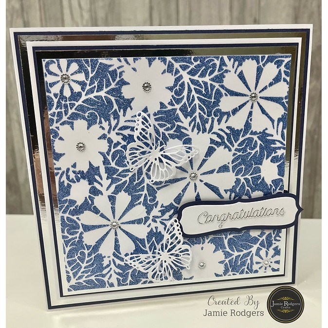 Jamie Rodgers Crafts Cosmos Floral Panel Craft Die - Image 11