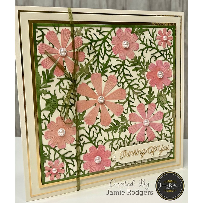 Jamie Rodgers Crafts Cosmos Floral Panel Craft Die - Image 10