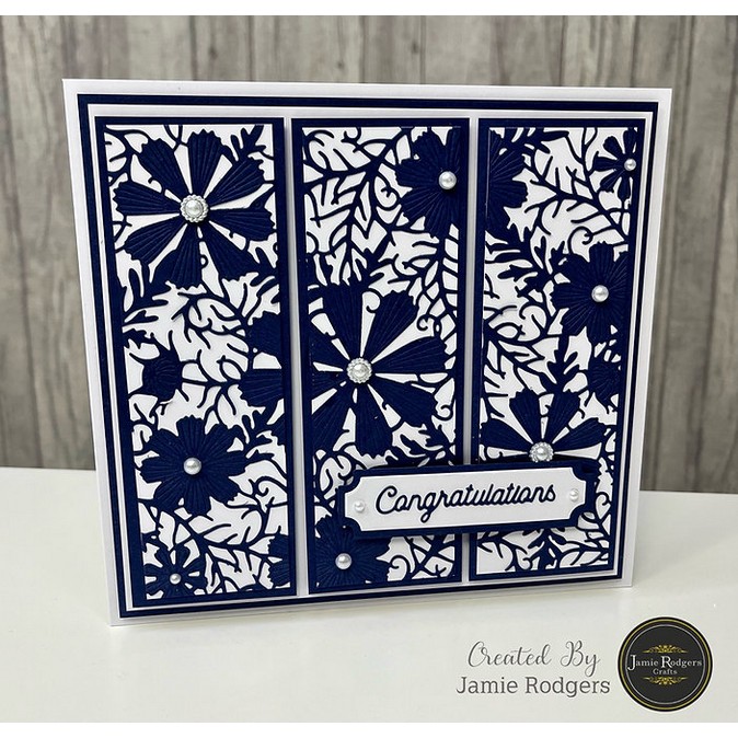 Jamie Rodgers Crafts Cosmos Floral Panel Craft Die - Image 7