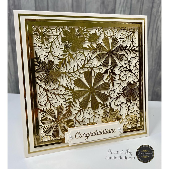 Jamie Rodgers Crafts Cosmos Floral Panel Craft Die - Image 6