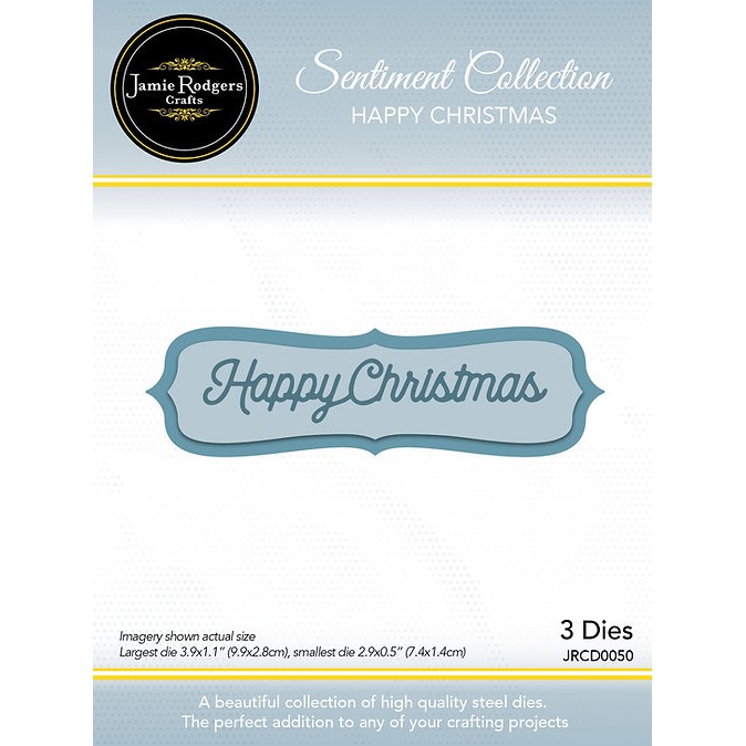 Jamie Rodgers Crafts Happy Christmas Layered Sentiment