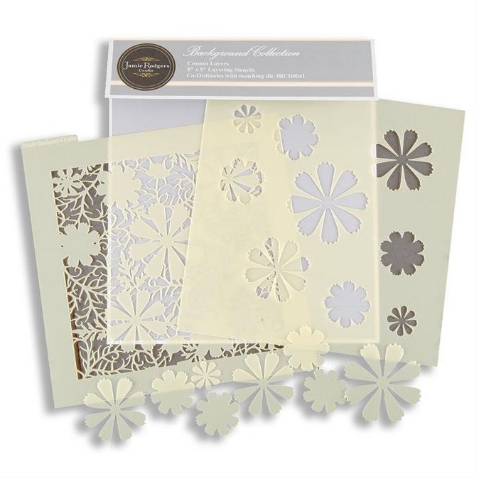 Jamie Rodgers Crafts Cosmos Layers 8 x 8" Stencil