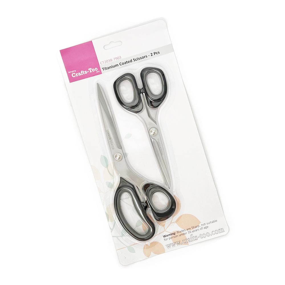 Crafts Too Titanium Coated Scissors (2pcs)