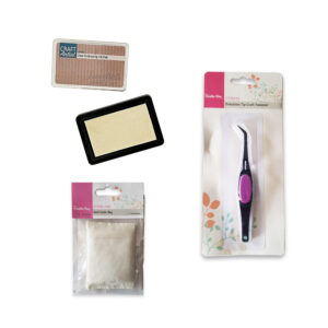 Crafts Too Clear Embossing Ink Pad, Anti Static Bag & Precision Tweezers