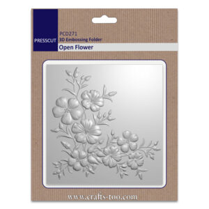 Presscut 3D Embossing Folder Open Flower