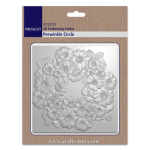 Presscut 3D Embossing Folder Perwinkle Circle