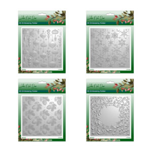 John Next Door Retro Christmas 3D Embossing Folders set