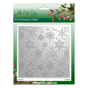 John Next Door 3D Embossing Folder Retro Snowflakes