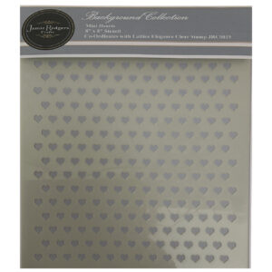 Jamie Rodgers Crafts Mini Hearts 8"x8" Stencil