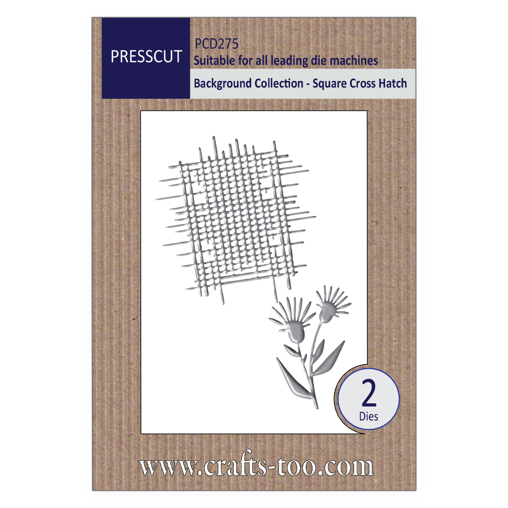 Presscut Background Collection - Square Cross Hatch