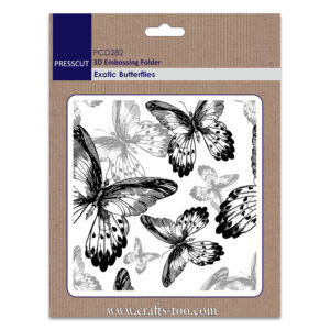 Presscut 3D Embossing Folder Exotic Butterflies