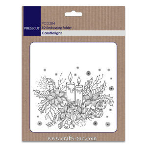 Presscut 3D Embossing Folder Candlelight