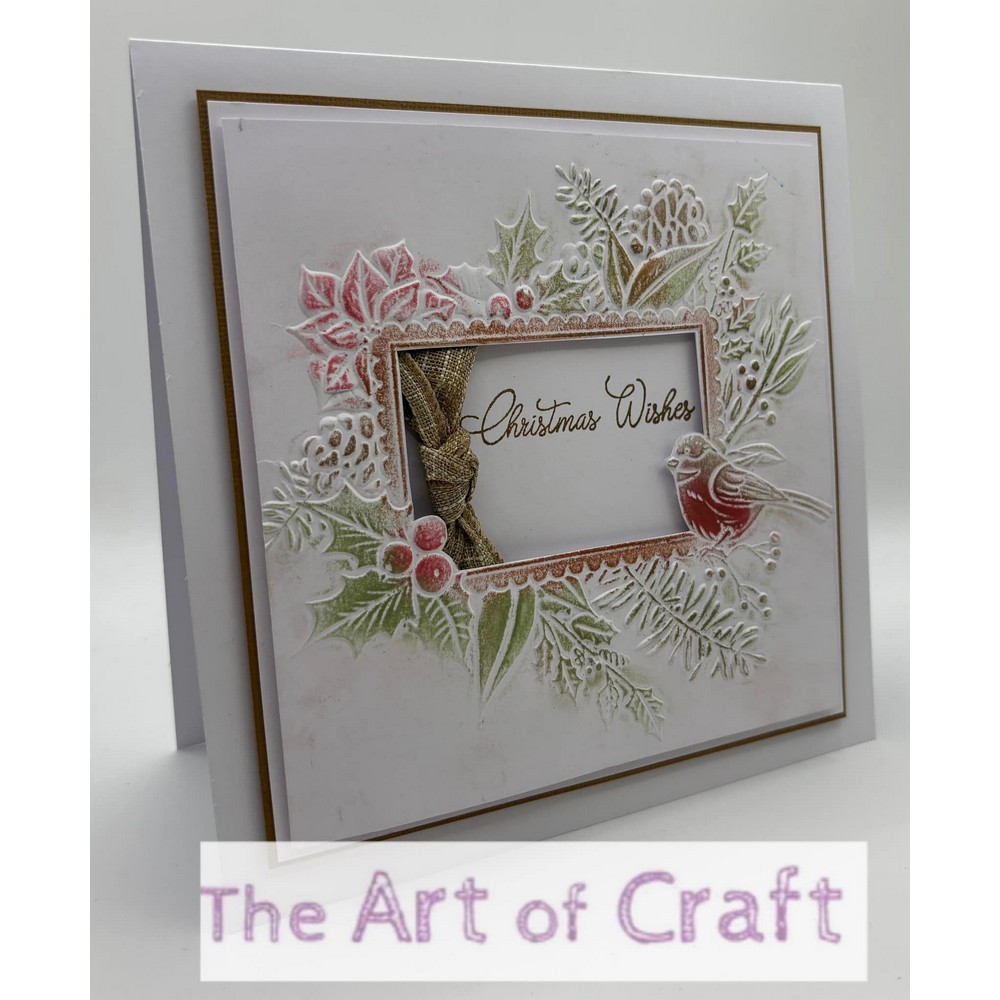 Presscut 3D Embossing Folder - Festive Postcard & Festive Foliage set - Image 3
