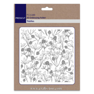 Presscut 3D Embossing Folder Thistles