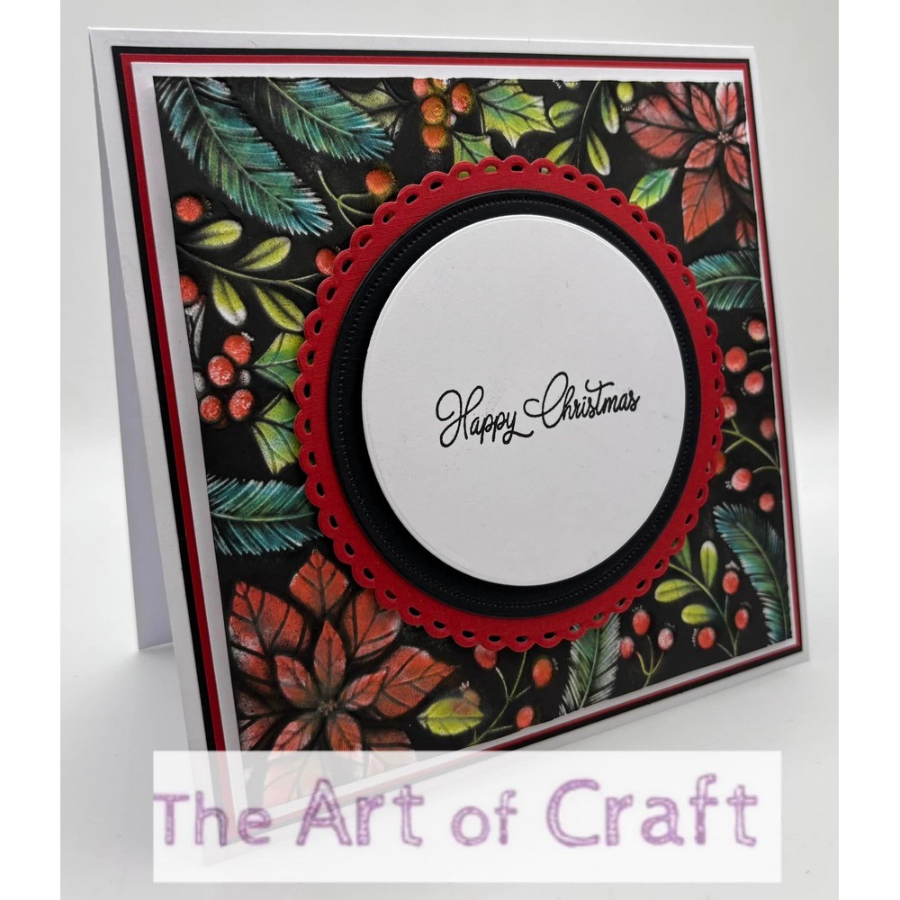 Presscut 3D Embossing Folder - Festive Postcard & Festive Foliage set - Image 5