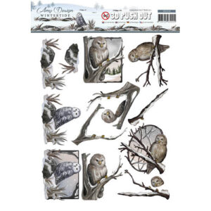 Amy Design 3D Push Out Winter tide - Owls