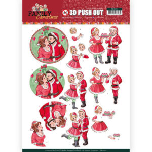 Yvonne Creations 3D Push Out Family Christmas - Loving Christmas
