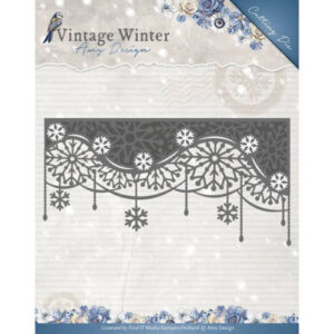 Amy Design Vintage Winter - Snowflake Swirl Edge Cutting Die