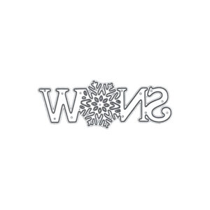 Snow Sentiment Cutting Die