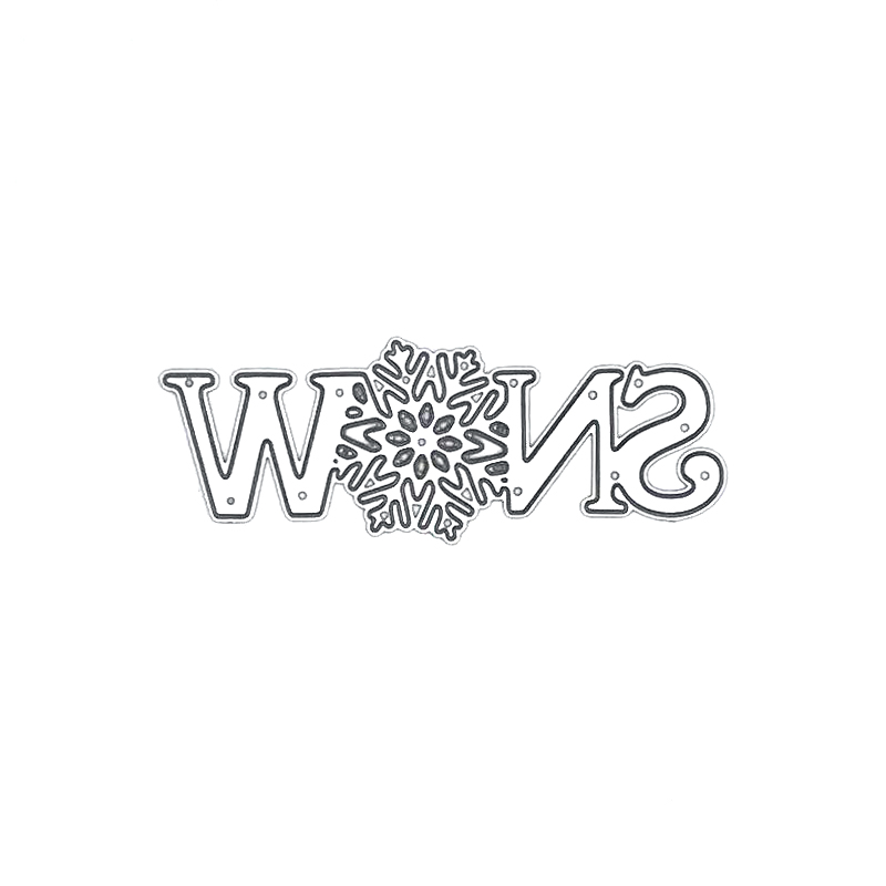 Snow Sentiment Cutting Die