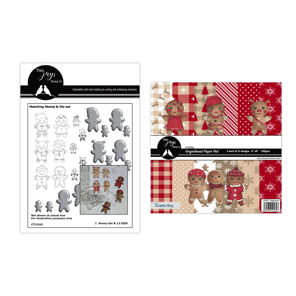 Two Jays Stamps Sam's Gingerbread + FREE Paper Pad
