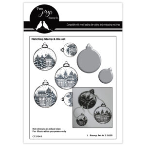 Two Jays Stamps Cutting Die - Bauble Scenes 2024