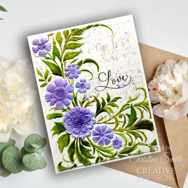 Creative Expressions Petal Cascade 5 in x 7 in 3D Embossing Folder ...