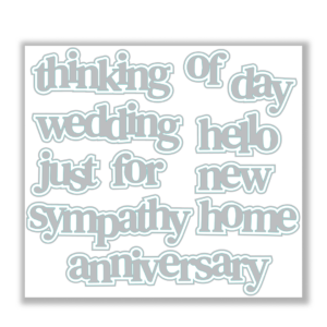 Julie Hickey Designs Hazel's Sentiment Medley #2 Die Set