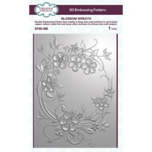 Papercuts 3D Embossing Folder - Blossom Wreath