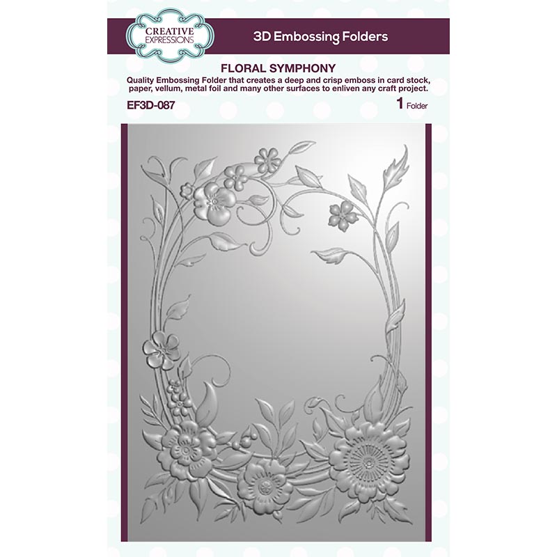 Papercuts 3D Embossing Folder - Floral Symphony