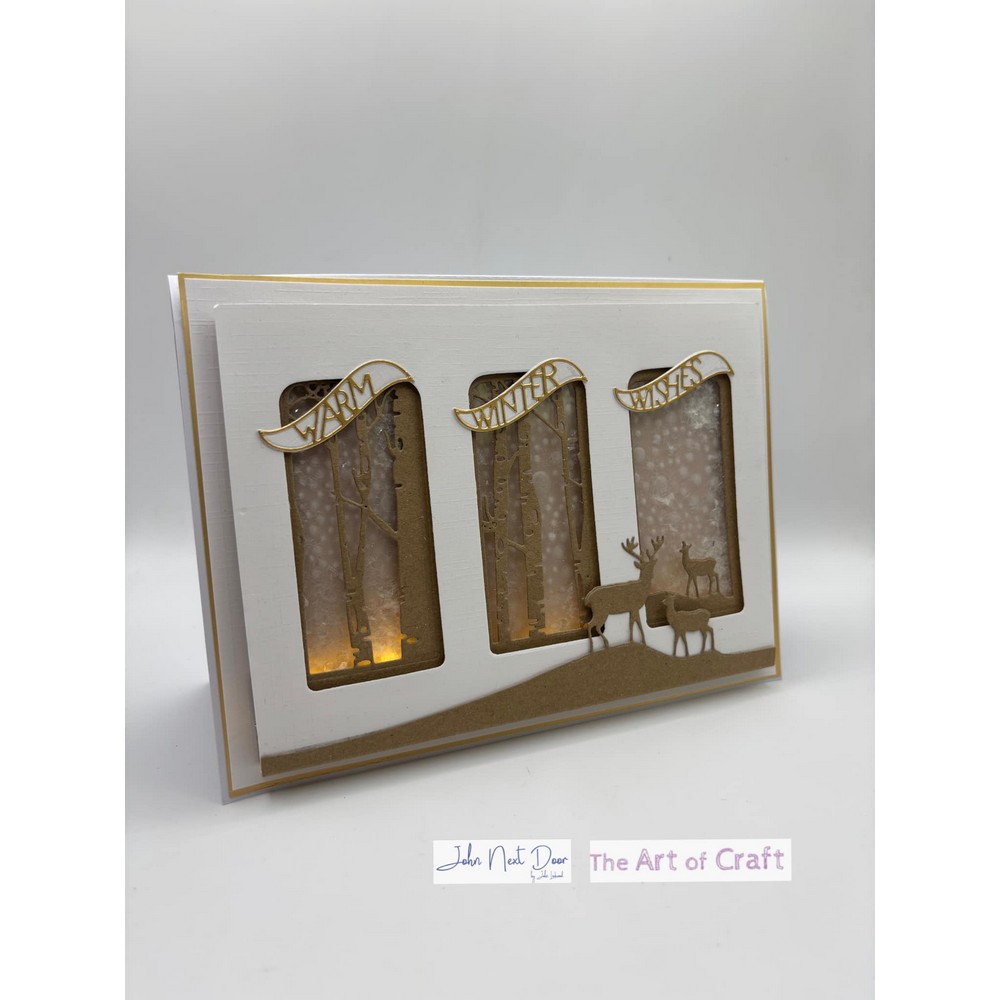 John Next Door Cutting Die - Deer Scene Tags - Image 2