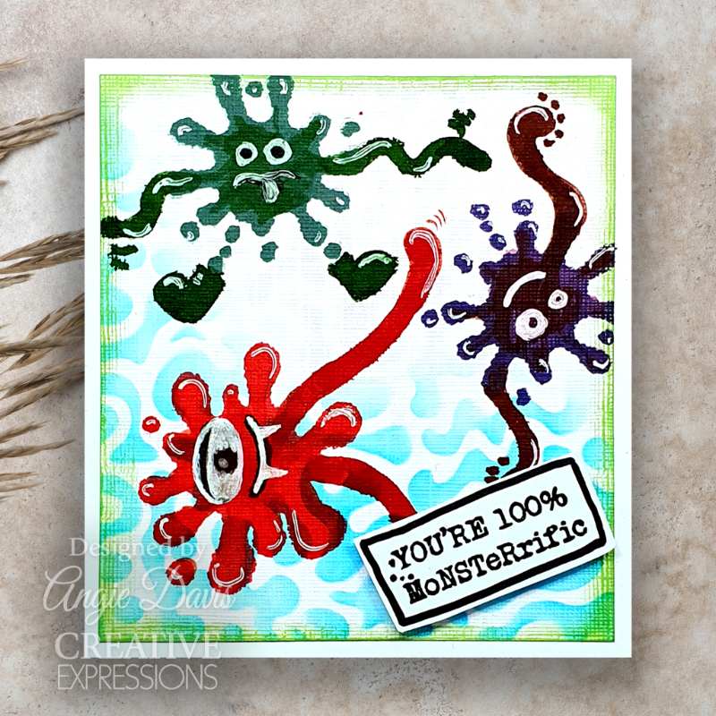 Woodware Birthday Tape Words 4 in x 6 in Stamp Set - Image 6