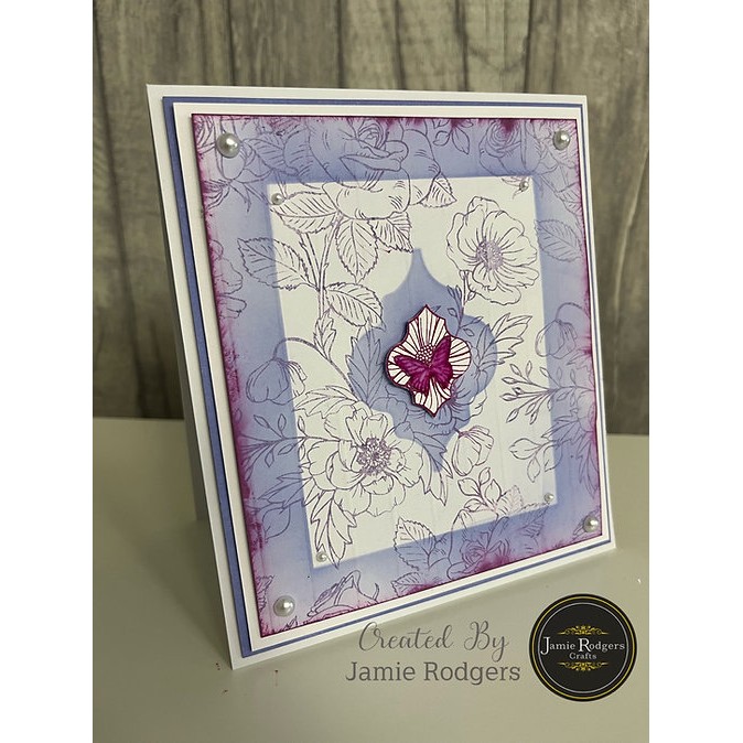 Jamie Rodgers Crafts Butterfly Florals DL Clear Stamp Set - Image 4