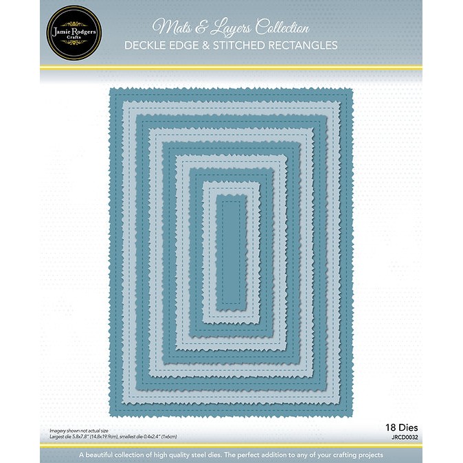 Jamie Rodgers Crafts Deckle Edge And Stitched Rectangles Dies