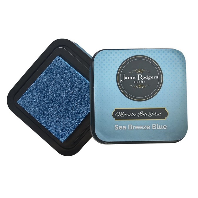 Jamie Rodgers Crafts Metallic Ink Pad - Sea Breeze Blue