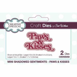 Sue Wilson Pet Pals Paws & Kisses Craft Die