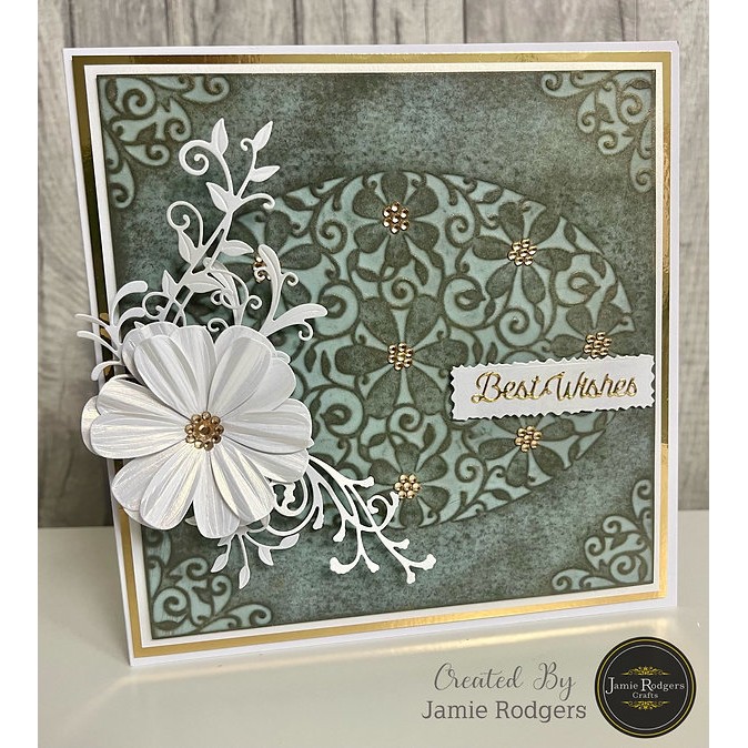 Jamie Rodgers Crafts Best Wishes Layered Sentiment - Image 3