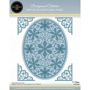 Jamie Rodgers Crafts Rippled Bloom Floral Panel Craft Die Set
