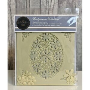 Jamie Rodgers Crafts Rippled Bloom Layers - 8"x 8" Layering Stencil Set