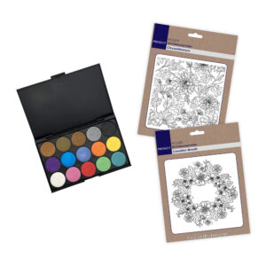 Craft Artist Mica Magic Essential Colours & 2 x Presscut 3D Embossing Folders