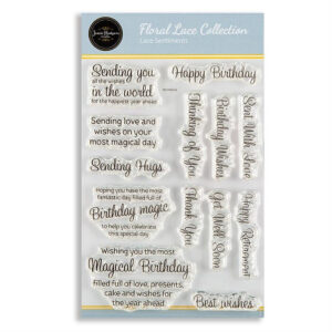 Jamie Rodgers Crafts Lace Sentiments Stamps