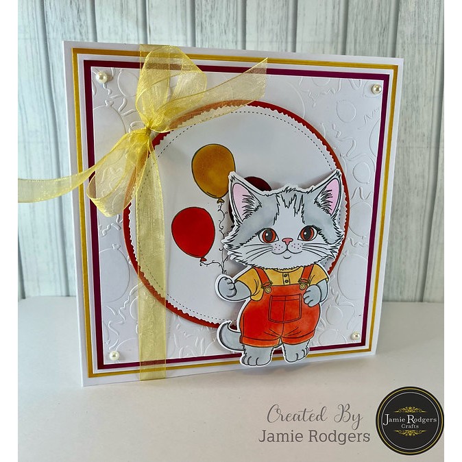 Jamie Rodgers Crafts Deckle Edge & Stitched Circles Die Set