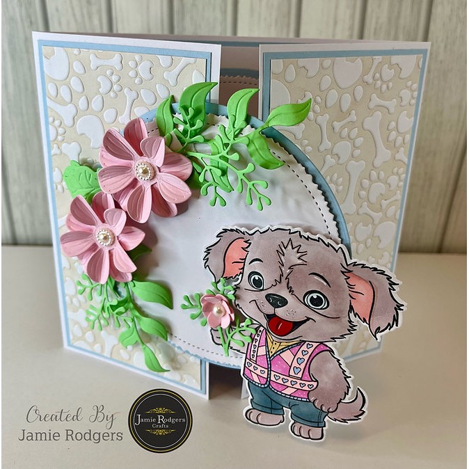 Jamie Rodgers Crafts Deckle Edge & Stitched Circles Die Set - Image 3