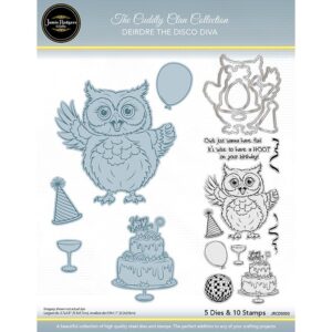 Jamie Rodgers Crafts Deirdre The Disco Diva - Owl Stamp & Die Set