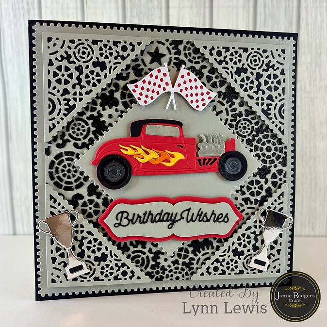 Jamie Rodgers Crafts Cogs Background 8x8" Stencil - Image 6