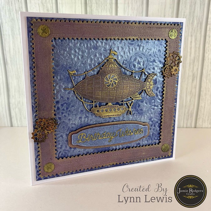 Jamie Rodgers Crafts Cogs Background 8x8" Stencil - Image 5