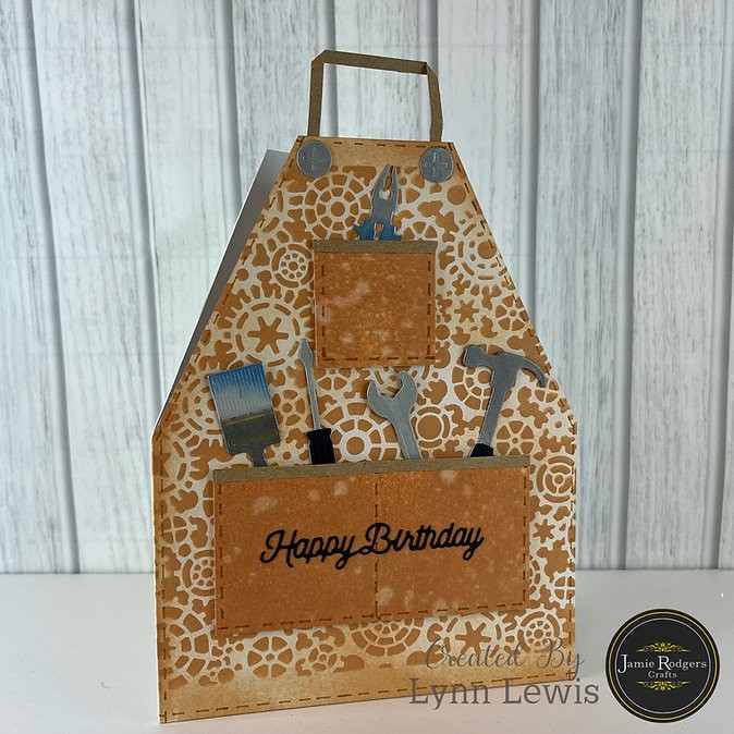 Jamie Rodgers Crafts Cogs Background 8x8" Stencil - Image 4