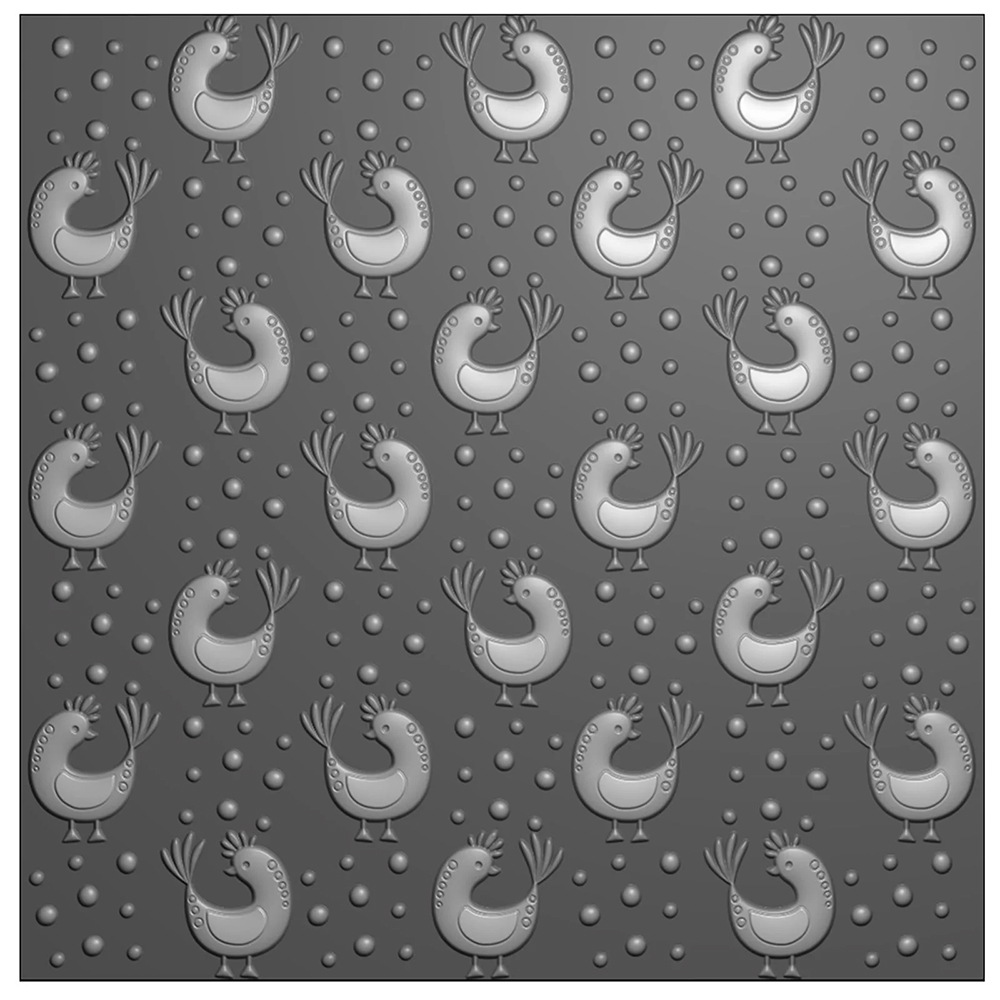 Nellie Snellen 3D Embossing Folder - Chicken